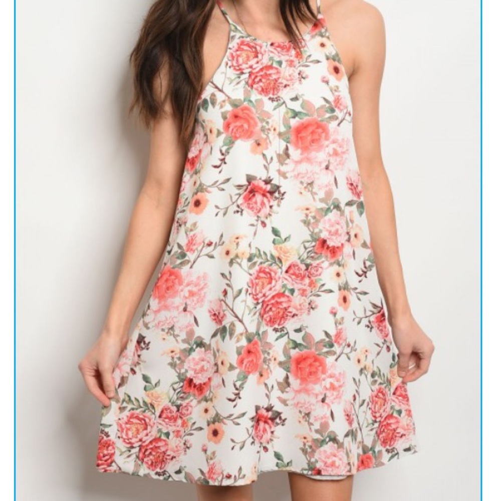 First Look Midi Rose Dress